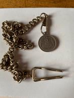 Vintage Horlogeketting met Hongaarse Munt, Ophalen of Verzenden