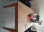 Teak eettafel. Met glasplaat, Huis en Inrichting, Ophalen, Gebruikt, Teakhout, 200 cm of meer