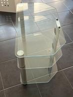 Glazen bijzettafel, Gebruikt, 55 tot 75 cm, Glas, Overige vormen