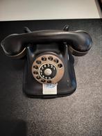 Telefoon bakeliet zwart/koper draaischijf nostalgie vintage, Telecommunicatie, Vaste telefoons | Niet Draadloos, Ophalen, Niet werkend