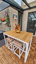 Barset van aluminium en polywood (onderhoudsvrij), Tuin en Terras, Tuinsets en Loungesets, Ophalen, Zo goed als nieuw, Aluminium