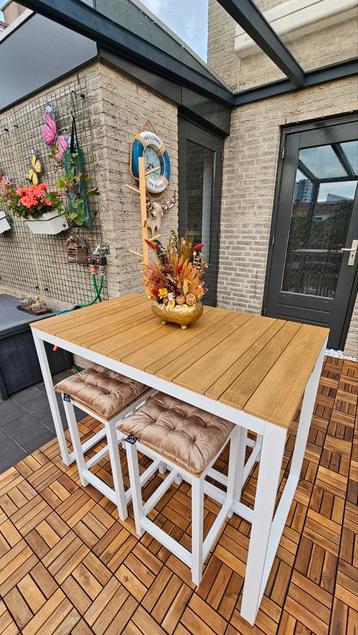 Barset van aluminium en polywood (onderhoudsvrij) beschikbaar voor biedingen