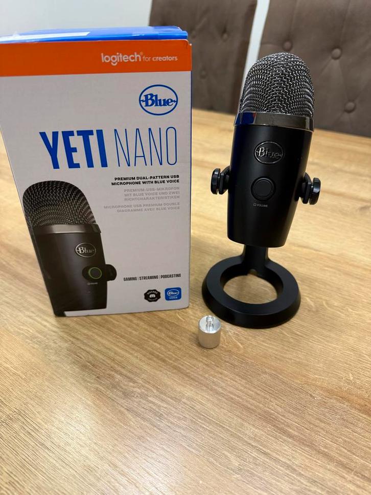 Blue Yeti Nano Microfoon, Muziek en Instrumenten, Microfoons, Zo goed als nieuw, Studiomicrofoon, Ophalen of Verzenden