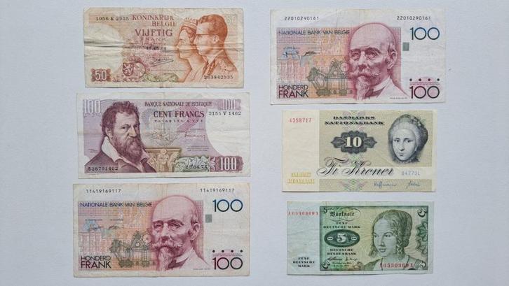 Europese bankbiljetten van voor de Euro, Postzegels en Munten, Munten en Bankbiljetten | Verzamelingen, Bankbiljetten, Buitenland