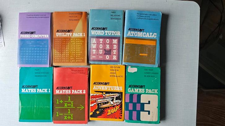 Acornsoft Cassettes - 8 stuks, Computers en Software, Audio-software, Gebruikt, Overige, Ophalen