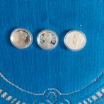 Zilveren penningen 3 stuks, Ophalen of Verzenden, Koningin Juliana, Zilver