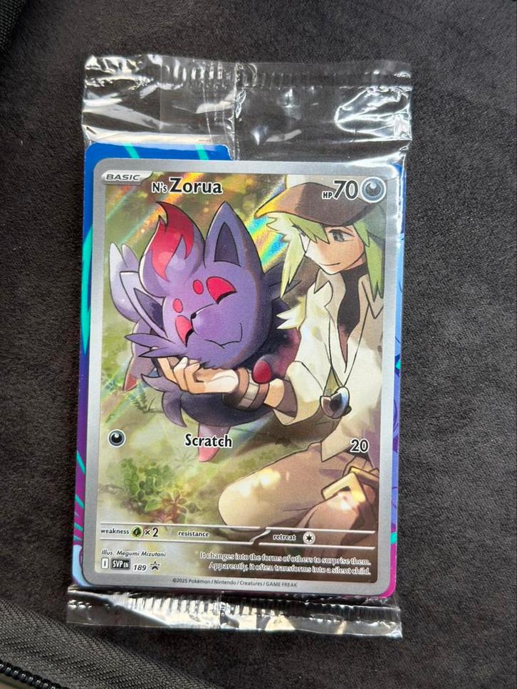 N’s zorua 189, Hobby en Vrije tijd, Verzamelkaartspellen | Pokémon, Zo goed als nieuw, Meerdere kaarten, Ophalen of Verzenden