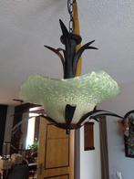 Vintage Bloemvormige Hanglamp, Huis en Inrichting, Lampen | Hanglampen, Ophalen, Gebruikt, 50 tot 75 cm, Vintage