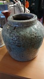 PTMD  Aardewerk Pot met Crackle Glazuur, Gebruikt, 50 tot 75 cm, Blauw, Aardewerk of Porselein