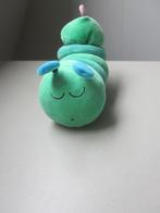 Ikea groen-blauw zacht pluche muziekdoosje Klappa rups knuff, Ophalen of Verzenden, Zo goed als nieuw, Overige typen