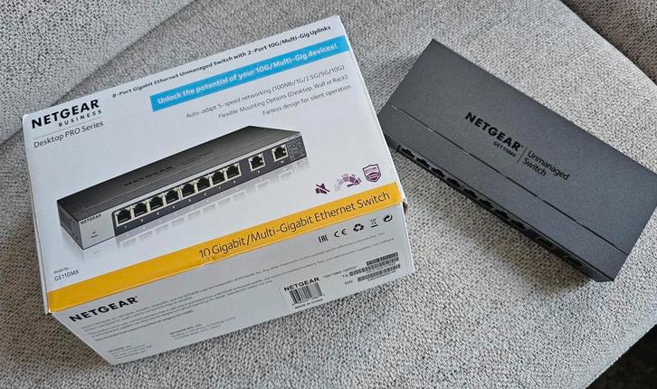 Netgear GS110MX 10-Gigabit Switch, Computers en Software, Netwerk switches, Nieuw, Ophalen of Verzenden