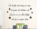 Christelijke muursticker kinderkamer Je hoeft niet bang te, The River House, Info@theriverhouse.nl, https://theriverhouse.nl, Nieuw