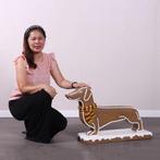 Gingerbread Dog Lengte 81 cm, Diversen, Ophalen, HorecaBeelden, Nieuw, HorecaBeelden