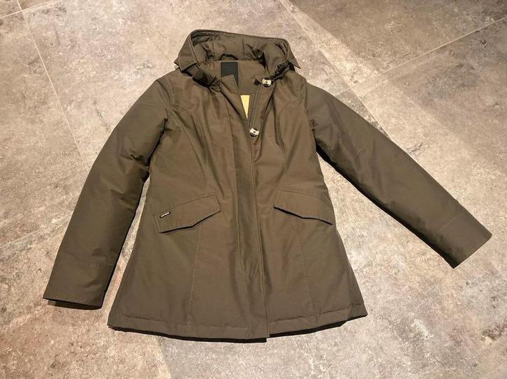 Airforce Winterjas - Maat 176 of S - Olijfgroen, Kleding | Dames, Jassen | Winter, Zo goed als nieuw, Maat 36 (S), Groen, Ophalen of Verzenden