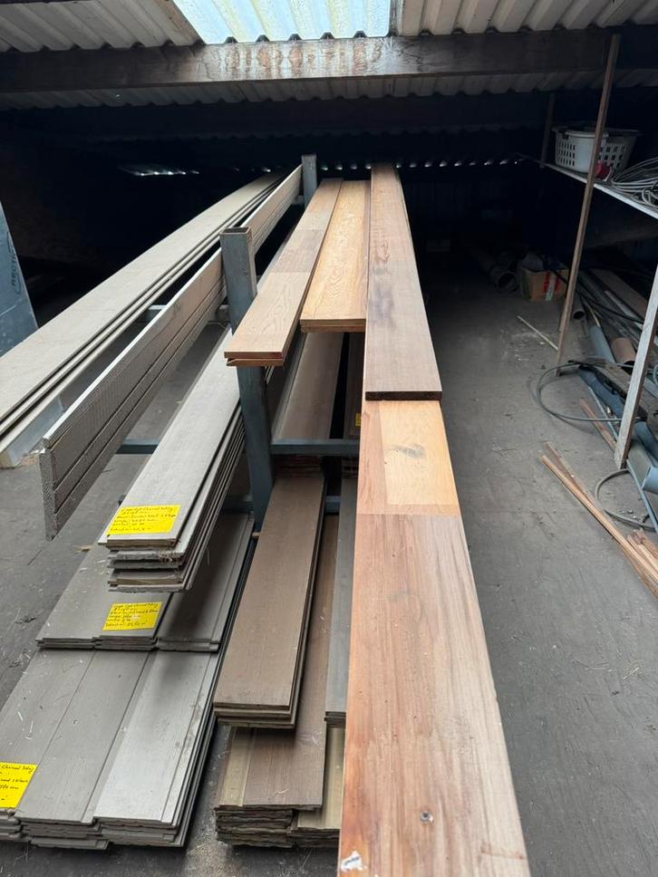 WRC boeidelen western red cedar planken en cape cod, Doe-het-zelf en Verbouw, Hout en Planken, Nieuw, Pallet, Overige houtsoorten