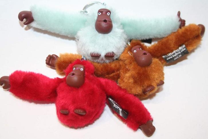 Kipling 3 sleutelhangers / aapjes embleem Kipling nieuw, Verzamelen, Sleutelhangers, Nieuw, Merk, Verzenden