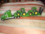 Siku dieplader met John Deere tractoren 1:87, Ophalen of Verzenden, Zo goed als nieuw, Bus of Vrachtwagen, SIKU