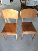 vintage stoeltjes, Huis en Inrichting, Stoelen, Ophalen, Gebruikt, Hout, Twee