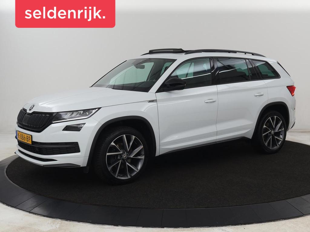 Skoda Kodiaq 1.5 TSI Sportline 7 Persoons | Panoramadak | St, Auto's, 4 cilinders, 150 pk, Wit, Origineel Nederlands