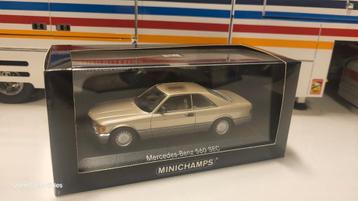 Minichamps Mercedes-Benz C126 560 SEC Bronze Met. Classic beschikbaar voor biedingen