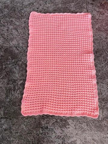 NIEUW roze dekentje voor bijv. over de MaxiCosy 60 x 90 cm beschikbaar voor biedingen