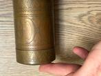 Handgegraveerd vintage messing potje, Antiek en Kunst, Antiek | Koper en Brons, Ophalen of Verzenden