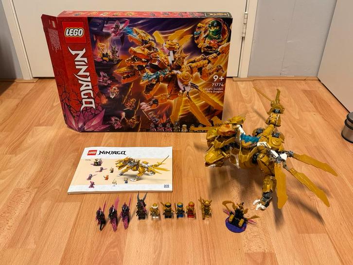 LEGO Ninjago Lloyds Gouden Ultra Draak 71774 ZGAN!, Kinderen en Baby's, Speelgoed | Duplo en Lego, Zo goed als nieuw, Ophalen of Verzenden