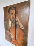 Man met Cello 60 bij 80 gesignaleerd Stolp, Ophalen