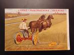 Leeuwarden reclame kaart deering maaimachine, Ophalen of Verzenden, Voor 1920, Friesland