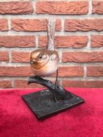 Weens brons: prachtig beeld van een roodborstje, Ophalen of Verzenden, Brons