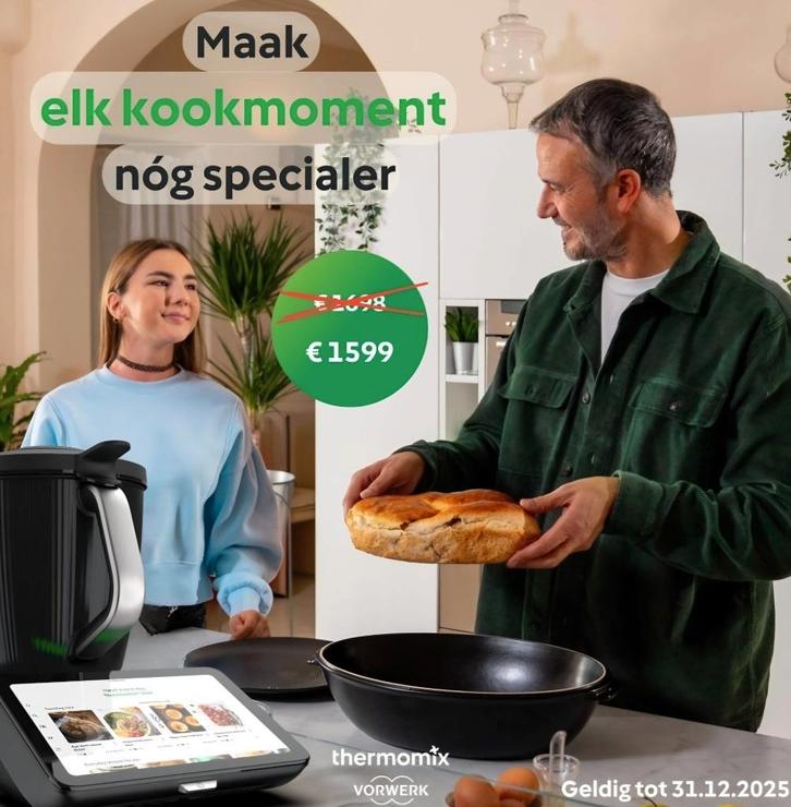 Thermomix TM7, Witgoed en Apparatuur, Keukenmixers, Nieuw, 2 tot 3 liter, 3 snelheden of meer, Vaatwasserbestendig, Verzenden