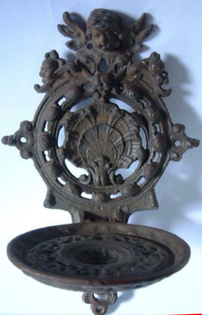 Wandkandelaar Opklapbaar Kandelaar Cherubijntje Antiek, Huis en Inrichting, Woonaccessoires | Kandelaars en Kaarsen, Zo goed als nieuw