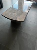 Salontafel met blad van graniet (zwaar), Ophalen, 100 tot 150 cm, 50 tot 100 cm, Zo goed als nieuw