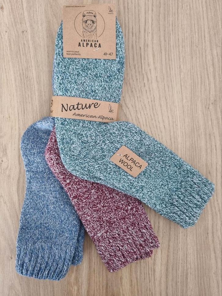 3 Paar Dikke Alpaca Wollen Sokken Maat 41-47, Kleding | Heren, Sokken en Kousen, Nieuw, Overige maten, Overige kleuren, Ophalen of Verzenden