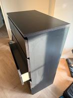 IKEA MALM ladekast – 6 lades, zwartbruin – goede staat, Ophalen, Gebruikt, 5 laden of meer, 100 tot 150 cm