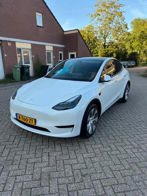 Tesla Model Y Wit, trekhaak, dakdragers, 1e eigenaar, Auto's, Tesla, Particulier, Model Y, ABS, Achteruitrijcamera, Adaptieve lichten