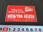 sticker buitenpost veenstra reizen strip bus touringcar, Ophalen, Zo goed als nieuw, Bedrijf of Vereniging