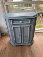 Blauw grijzig kastje met lade, Ophalen