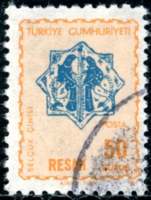 Turkije D110 - Dienstzegel, Postzegels en Munten, Postzegels | Europa | Overig, Gestempeld, Overige landen, Verzenden