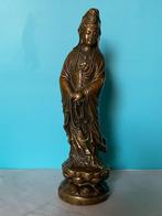 bronzen Godin Kwan Yin beeld – 21 cm, Ophalen of Verzenden