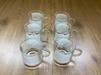 6 Pickwick Theeglazen Nieuwstaat met witte opdruk, Huis en Inrichting, Keuken | Servies, Glas of Glazen, Nieuw, Ophalen of Verzenden