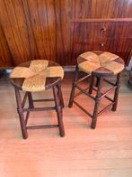 2 mooie vintage brutalist krukjes wabi sabi frans, Ophalen of Verzenden, Zo goed als nieuw, Hout