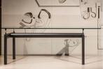 2x Cassina Le Corbusier LC6 Tafel Mat Glas - Zwart