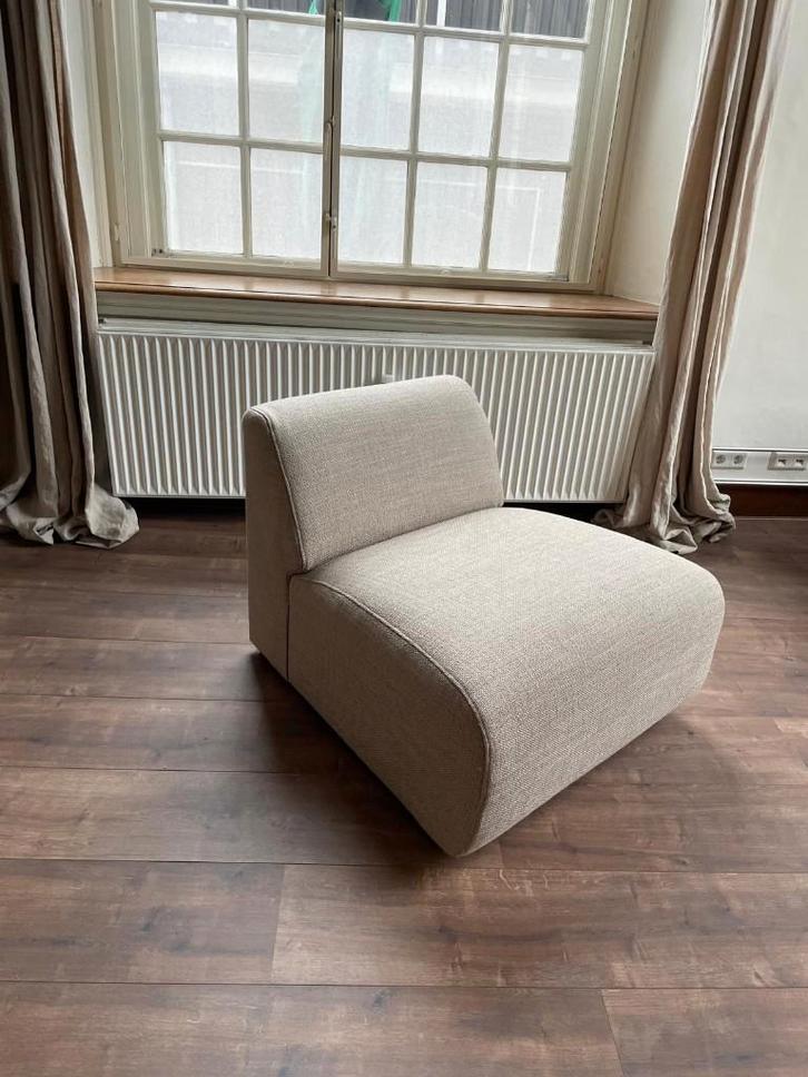 Fauteuil Yana beige, Huis en Inrichting, Fauteuils, Zo goed als nieuw, Stof, 50 tot 75 cm, 75 tot 100 cm, Ophalen