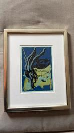 Abstracte zeefdruk, gesigneerd MIGUEL YBÁÑEZ 2005, Ophalen of Verzenden