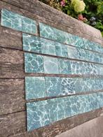 39 stuks antieke muur plinten, gemarmerd groen wit, Ophalen