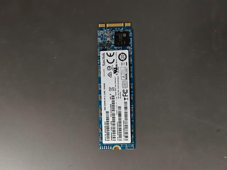 SanDisk 256GB M.2 SSD, Computers en Software, Harde schijven, Zo goed als nieuw, Laptop, Intern, SSD, SATA, Ophalen of Verzenden