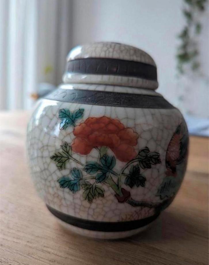 Chinees porseleinen gemberpotje / theepotje, Antiek en Kunst, Antiek | Porselein, Ophalen of Verzenden
