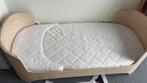 Leander meegroei bedje baby kind ledikant hout whitewash, Ophalen, Gebruikt, 70 tot 85 cm, Minder dan 140 cm