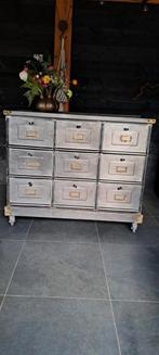 Rvs industriële ladenkast met 9 klepkasten, Zo goed als nieuw, Minder dan 100 cm, 25 tot 50 cm, 50 tot 100 cm